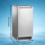 Scotsman Undercounter Ice Maker with Gourmet Cubes