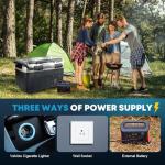 Kohree 12V Portable Refrigerator, 42 Quart Dual Zone