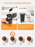Karosie Versatile K Cup Coffee Maker, Hot & Iced