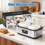 Cewajbaa Adjustable Yogurt Maker with Auto Shut-Off