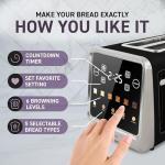 Inspirex Touch Screen Toaster with Wide Slots