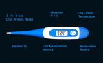Digital Fever Thermometer - Pack of 4
