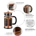 YMMIND French Press Coffee Maker 600ml Copper