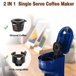 SUNVIVI Single Serve Coffee Maker in Blue