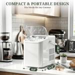 Portable Countertop Ice Maker with Self-Cleaning