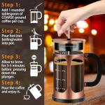 YMMIND French Press Coffee Maker 600ml Copper