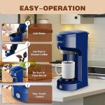 SUNVIVI Single Serve Coffee Maker in Blue
