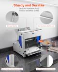 VEVOR Electric Bread Slicer for Home and Commercial Use