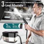 Handheld Steam Cleaner with Adjustable Handle and Accessories