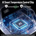 Handheld Steam Cleaner with Adjustable Handle and Accessories