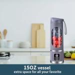 Compact Travel Blender with Rechargeable USB-C and Smart Display
