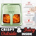 Gourmia 8 Qt Air Fryer with 8 Presets