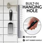 Zulay Kitchen Stainless Steel Cheese Grater with Handle
