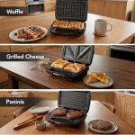 3 in 1 Sandwich and Waffle Maker with Removable Plates