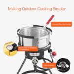 VEVOR 10 Qt Outdoor Fish and Wing Fryer
