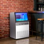 VEVOR 120 lbs Commercial Ice Maker with Storage Bin