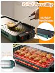 Smokeless Indoor 1700W Electric Grill with Griddle