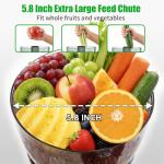 Cold Press Juicer with Wide Feed Chute, Easy Clean