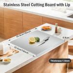 Stainless Steel Large Non-Slip Cutting Board