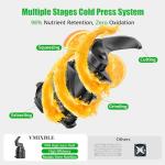 Cold Press Juicer with Wide Feed Chute, Easy Clean