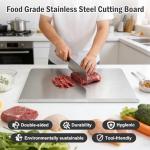 Stainless Steel Large Non-Slip Cutting Board