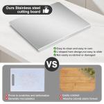 Stainless Steel Large Non-Slip Cutting Board