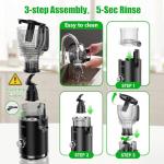 Cold Press Juicer with Wide Feed Chute, Easy Clean