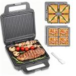 FineMade 3-in-1 Electric Grill and Sandwich Maker
