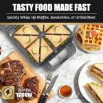 FineMade 3-in-1 Electric Grill and Sandwich Maker