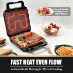 FineMade 3-in-1 Electric Grill and Sandwich Maker