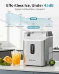 Aeitto Countertop Nugget Ice Maker with Basket