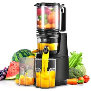 Slow Masticating Cold Press Juicer with Large Chute