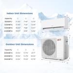 COSTWAY 20K WiFi Mini Split AC/Heat Pump