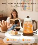 YTLAD 1L Gooseneck Electric Kettle - White