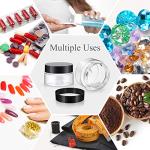 4-Pack Leak Proof Round Plastic Storage Jars