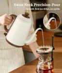 YTLAD 1L Gooseneck Electric Kettle - White