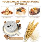 Stone Grain Mill - Manual Flour Grinder Kit