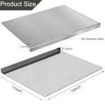 L-Shaped Double-Sided Stainless Steel Cutting Board