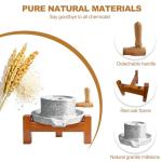 Stone Grain Mill - Manual Flour Grinder Kit