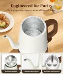 YTLAD 1L Gooseneck Electric Kettle - White