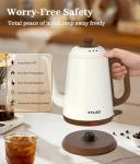 YTLAD 1L Gooseneck Electric Kettle - White