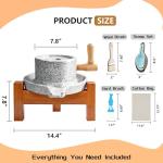 Stone Grain Mill - Manual Flour Grinder Kit