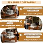 Stone Grain Mill - Manual Flour Grinder Kit