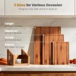 3-Piece Bamboo Cutting Board Set with Stand