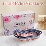 Red Ceramic Baking Dish Set of 2