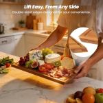 3-Piece Bamboo Cutting Board Set with Stand