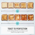 Martha Stewart 4-Slice Toaster with 10 Shade Settings