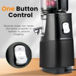 Slow Masticating Cold Press Juicer with Large Chute