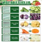 LemonRoad Large Stainless Steel Salad Spinner with Slicer