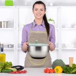 LemonRoad Large Stainless Steel Salad Spinner with Slicer